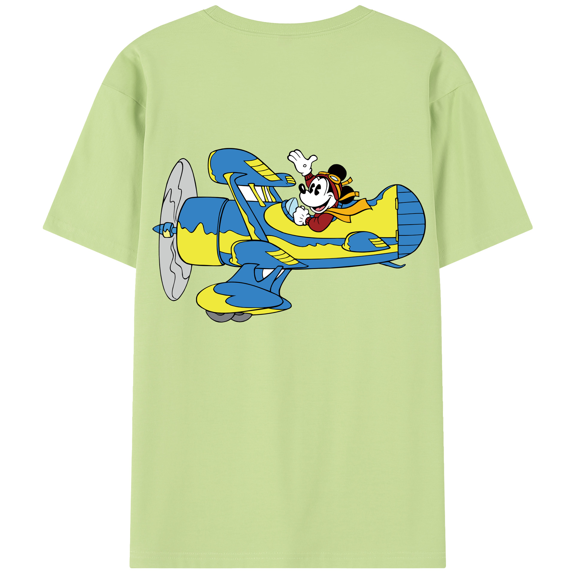 （画像用） ミッキーマウス Mickey Mouse 綿100％半袖Tシャツ（背面プリント）